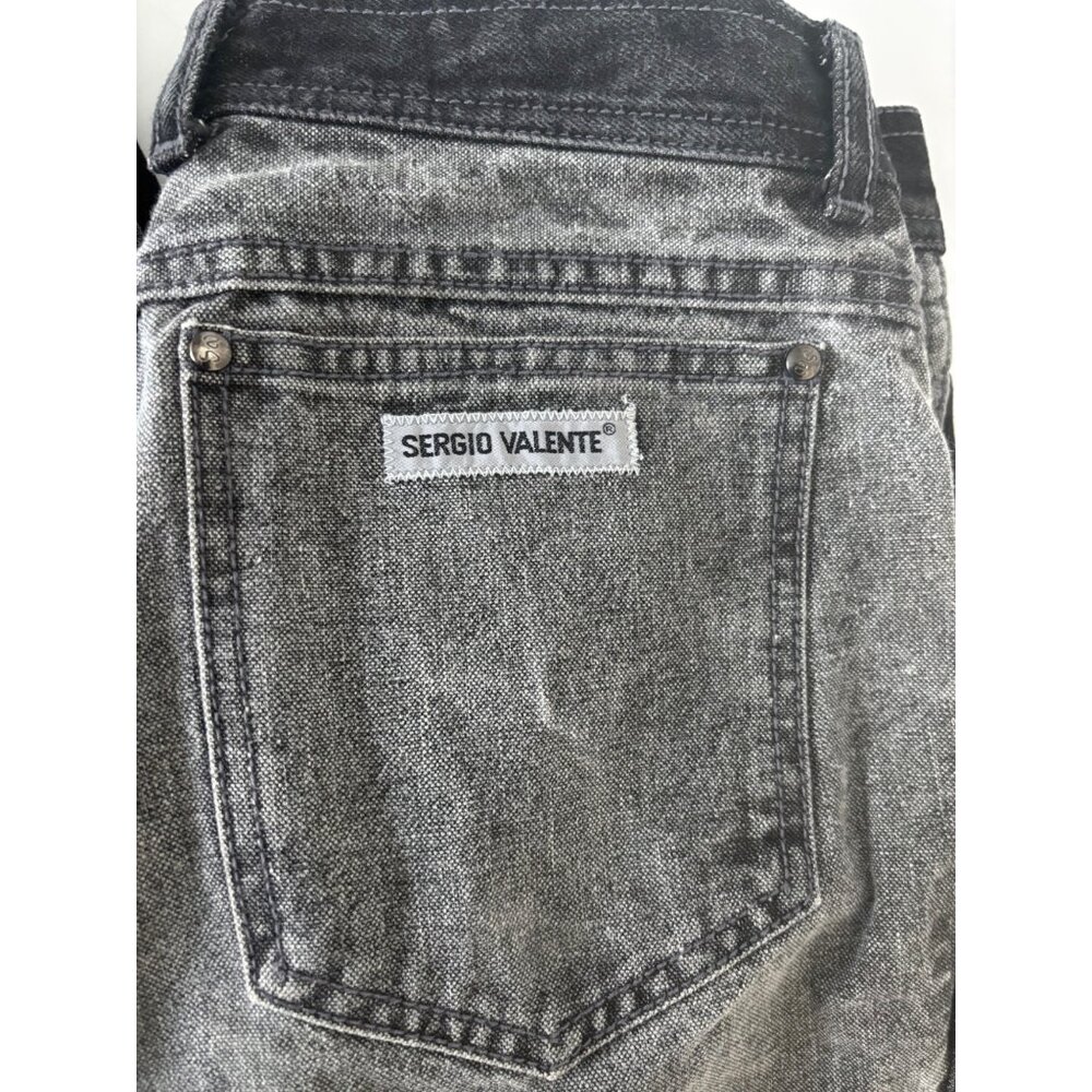 VTG Sergio Valente Jeans 32 Two-Tone High Rise Straight Leg Festival Streetwear - Picture 9 of 16